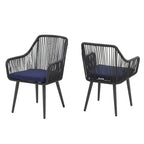 5-Piece Outdoor Patio Wicker Dining Set