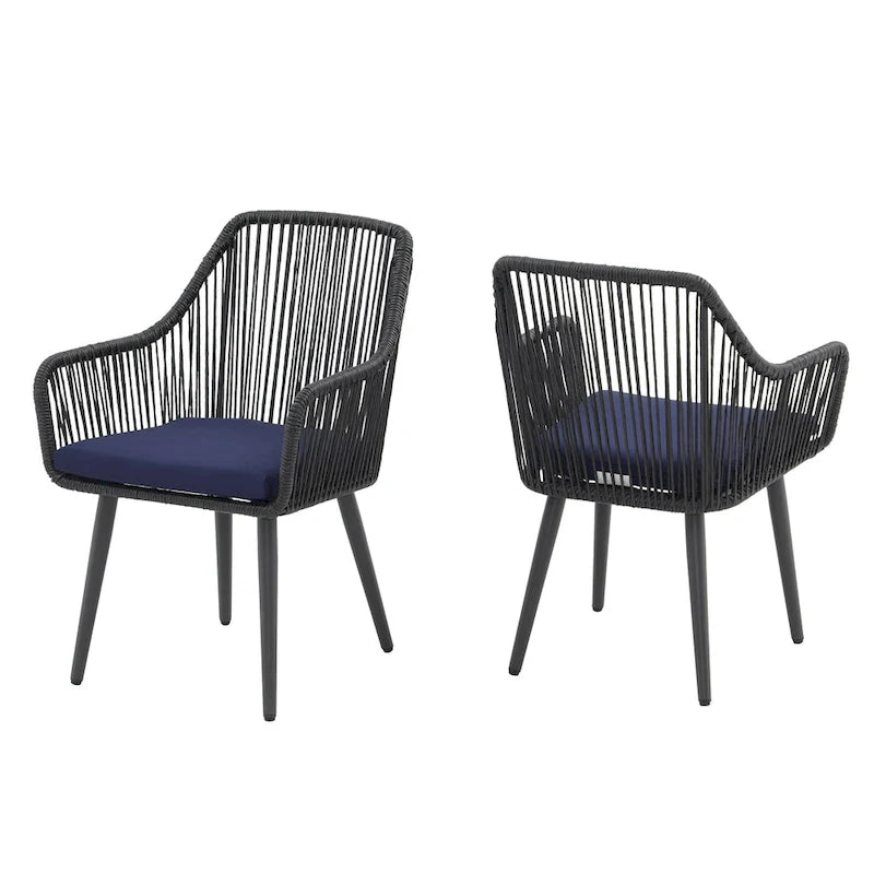 5-Piece Outdoor Patio Wicker Dining Set