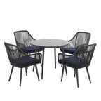 5-Piece Outdoor Patio Wicker Dining Set