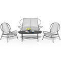 4-Piece or 2-Piece PE Rattan Patio Conversation Set