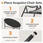 4-Piece or 2-Piece PE Rattan Patio Conversation Set