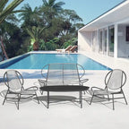 4-Piece or 2-Piece PE Rattan Patio Conversation Set