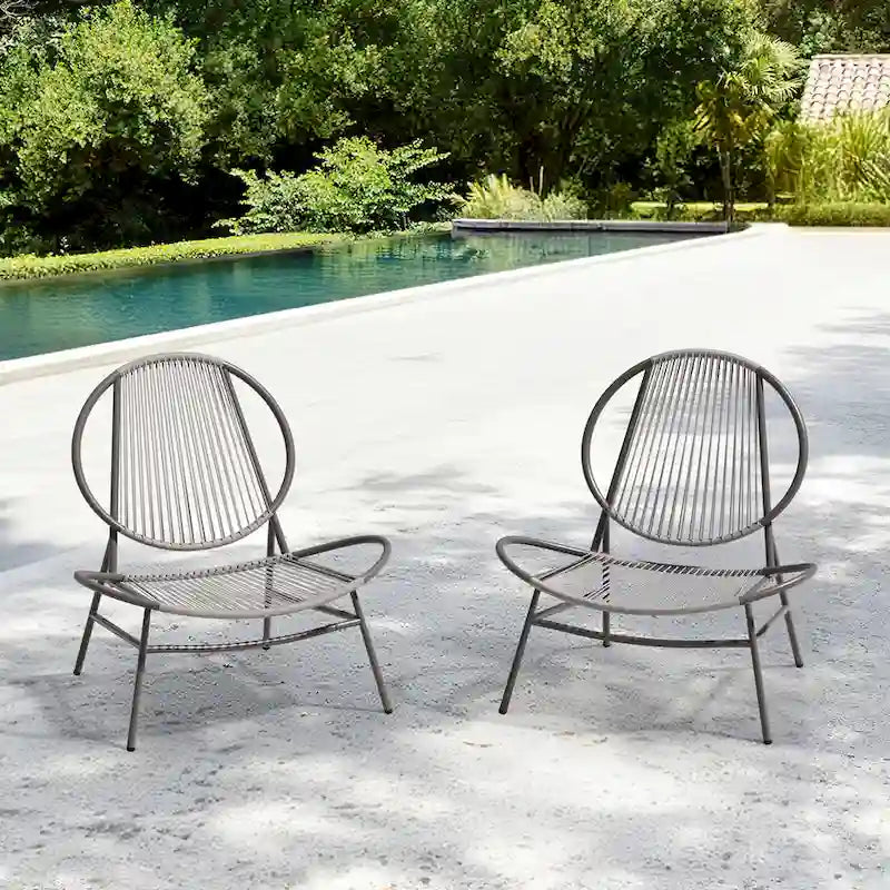 4-Piece or 2-Piece PE Rattan Patio Conversation Set