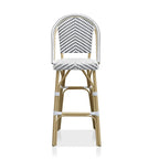 Ariel French Natural Tone 30-inch PE Wicker Patio Bar Chairs (Set of 2) by Furniture of America - Set of 2