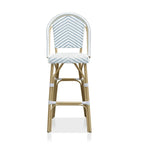 Ariel French Natural Tone 30-inch PE Wicker Patio Bar Chairs (Set of 2) by Furniture of America - Set of 2