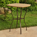 Valencia Resin Wicker/Steel Bar-height Patio Bistro Table