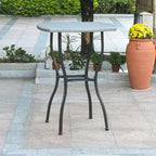 Valencia Resin Wicker/Steel Bar-height Patio Bistro Table