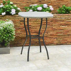 Valencia Resin Wicker/Steel Bar-height Patio Bistro Table