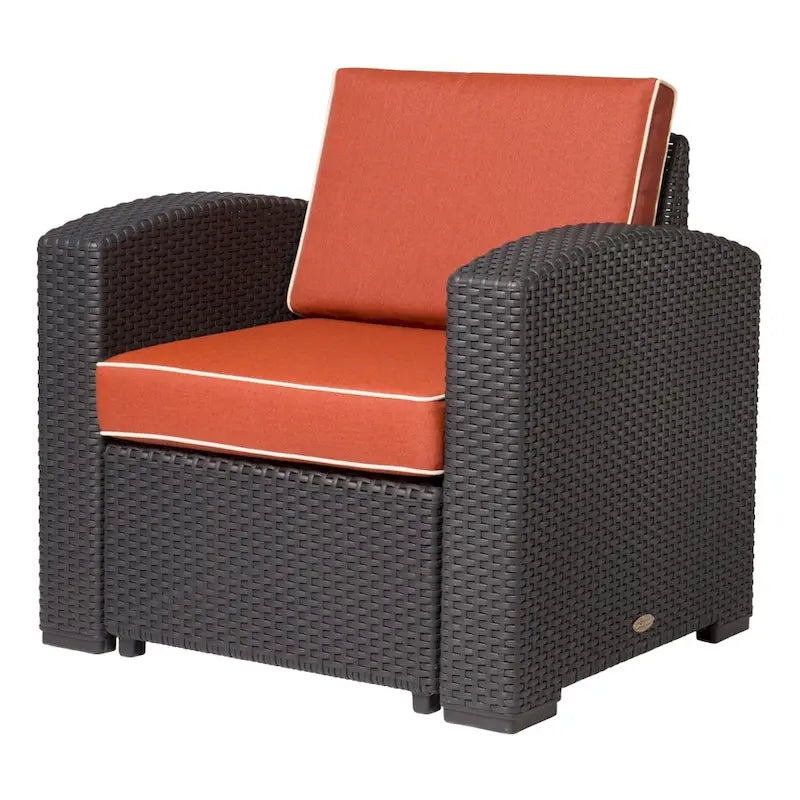 Magnolia Resin All-Weather Club Chair with Cushions