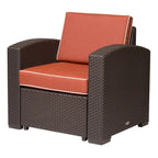 Magnolia Resin All-Weather Club Chair with Cushions