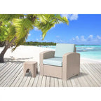 Magnolia Resin All-Weather Club Chair with Cushions