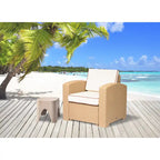 Magnolia Resin All-Weather Club Chair with Cushions