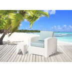 Magnolia Resin All-Weather Club Chair with Cushions