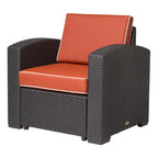 Magnolia Resin All-Weather Club Chair with Cushions