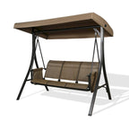 3-Seater Outdoor Porch Patio Hammock Swing Glider Bench