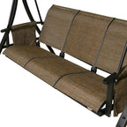 3-Seater Outdoor Porch Patio Hammock Swing Glider Bench