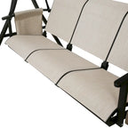 3-Seater Outdoor Porch Patio Hammock Swing Glider Bench