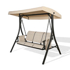 3-Seater Outdoor Porch Patio Hammock Swing Glider Bench