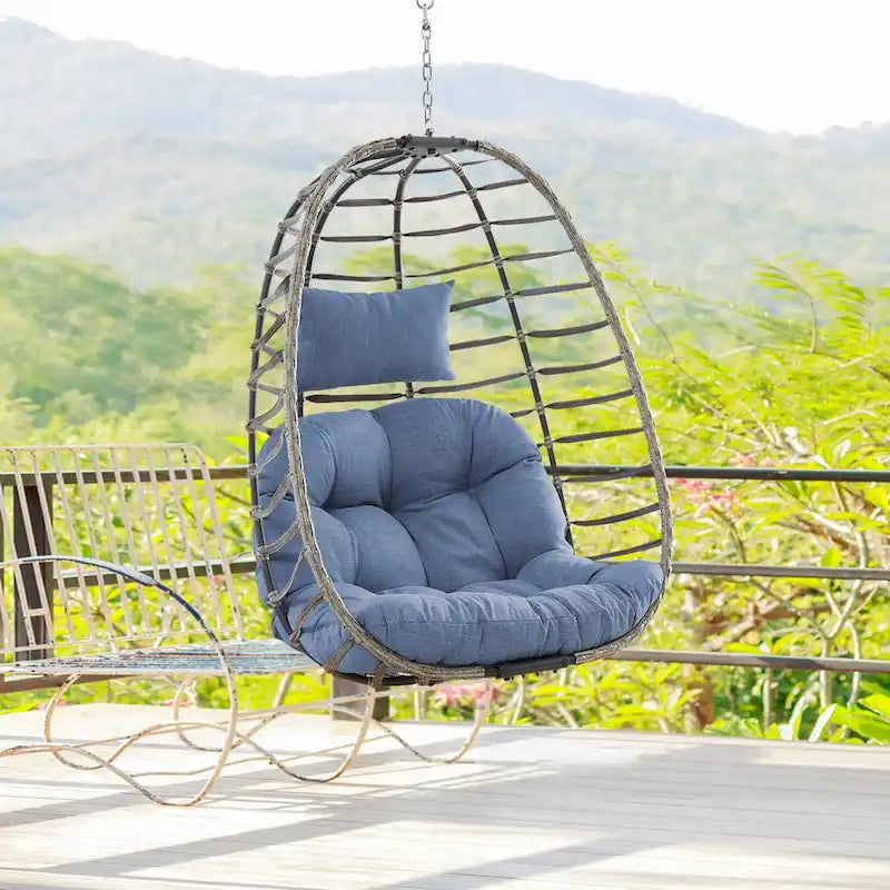 Indoor & Outdoor Foldable Hanging Egg Chair Without Stand