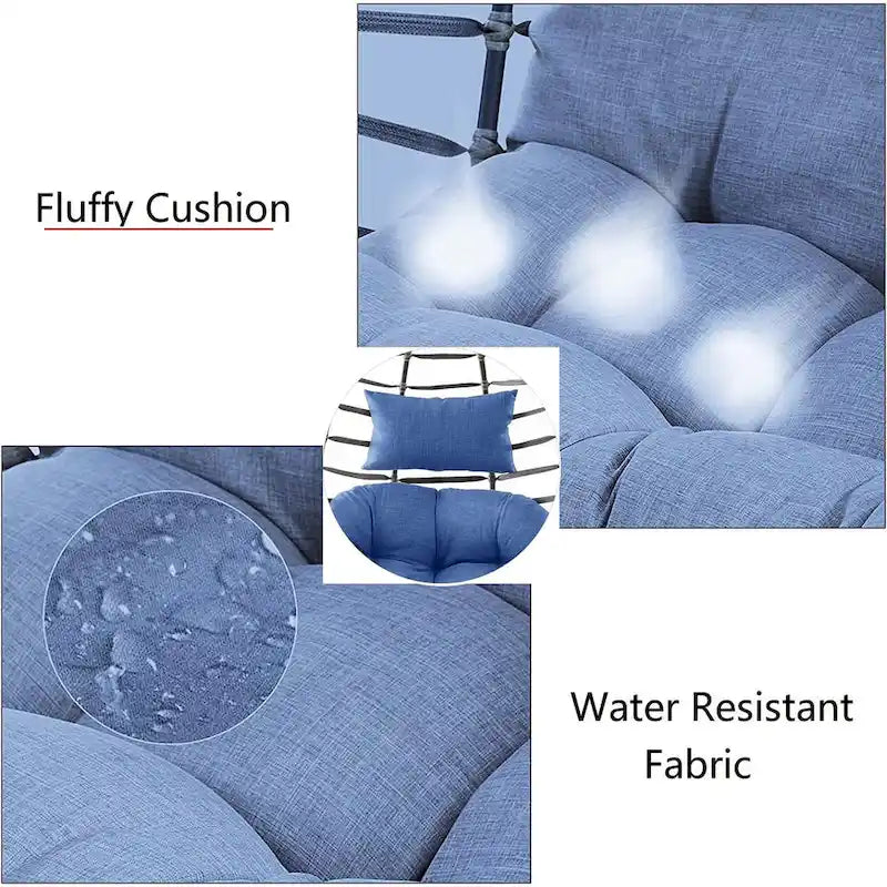Indoor & Outdoor Foldable Hanging Egg Chair Without Stand