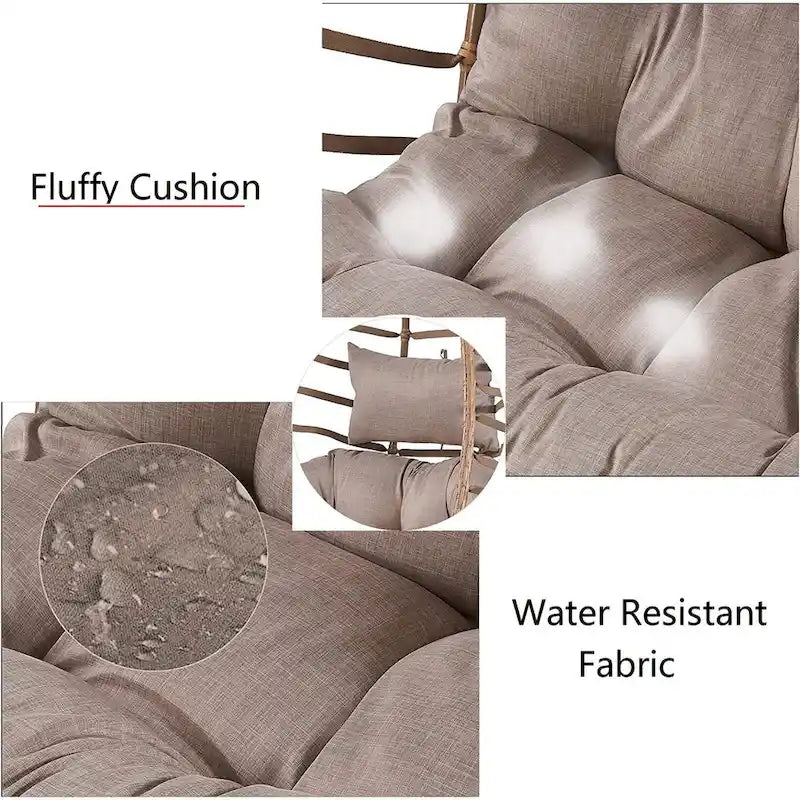 Indoor & Outdoor Foldable Hanging Egg Chair Without Stand