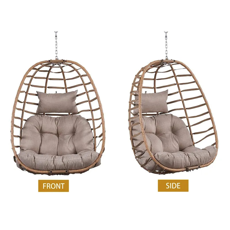 Indoor & Outdoor Foldable Hanging Egg Chair Without Stand