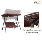 Clihome 2 Person Outdoor Porch Swing with Removable Cushions