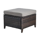 Gymojoy 2 Piece Outdoor Ottoman Wicker Patio Ottomans