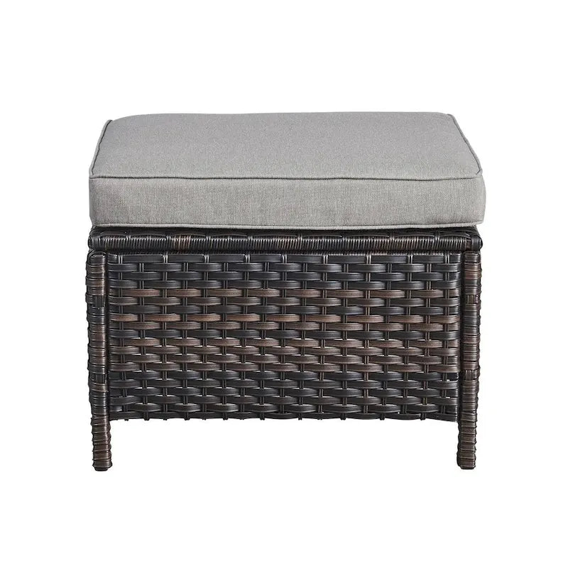 Gymojoy 2 Piece Outdoor Ottoman Wicker Patio Ottomans