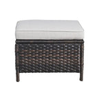 Gymojoy 2 Piece Outdoor Ottoman Wicker Patio Ottomans