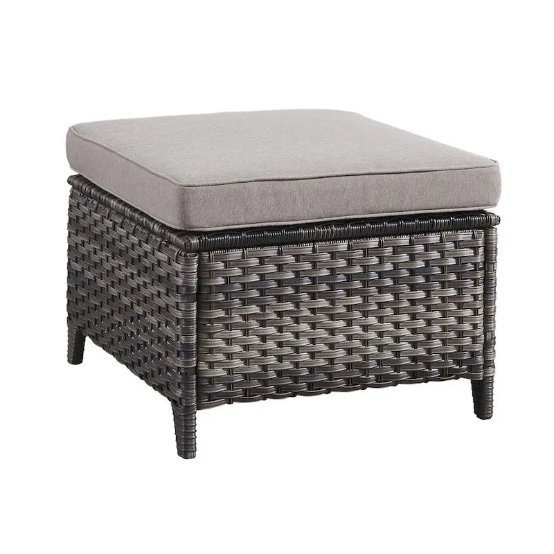 Gymojoy 2 Piece Outdoor Ottoman Wicker Patio Ottomans