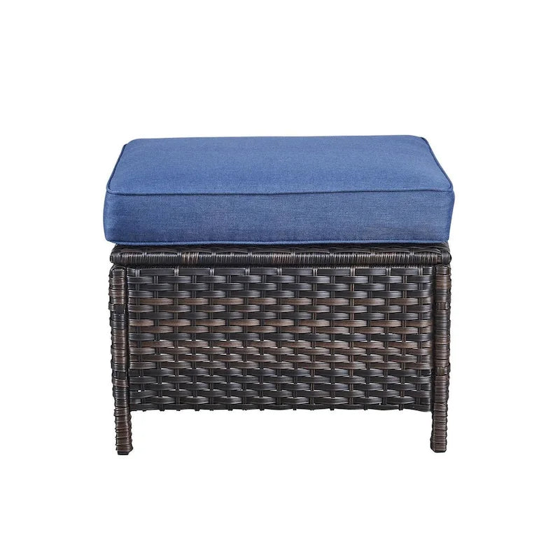 Gymojoy 2 Piece Outdoor Ottoman Wicker Patio Ottomans