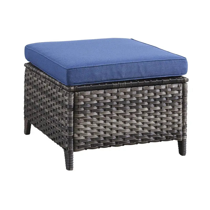 Gymojoy 2 Piece Outdoor Ottoman Wicker Patio Ottomans