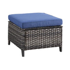 Gymojoy 2 Piece Outdoor Ottoman Wicker Patio Ottomans
