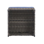 Gymojoy 2 Piece Outdoor Ottoman Wicker Patio Ottomans