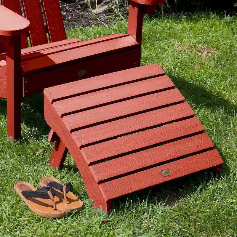 Eco-Friendly Synthetic Wood Folding Ottoman