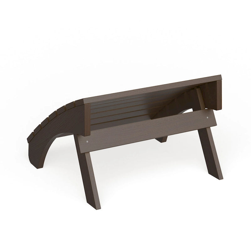 Eco-Friendly Synthetic Wood Folding Ottoman