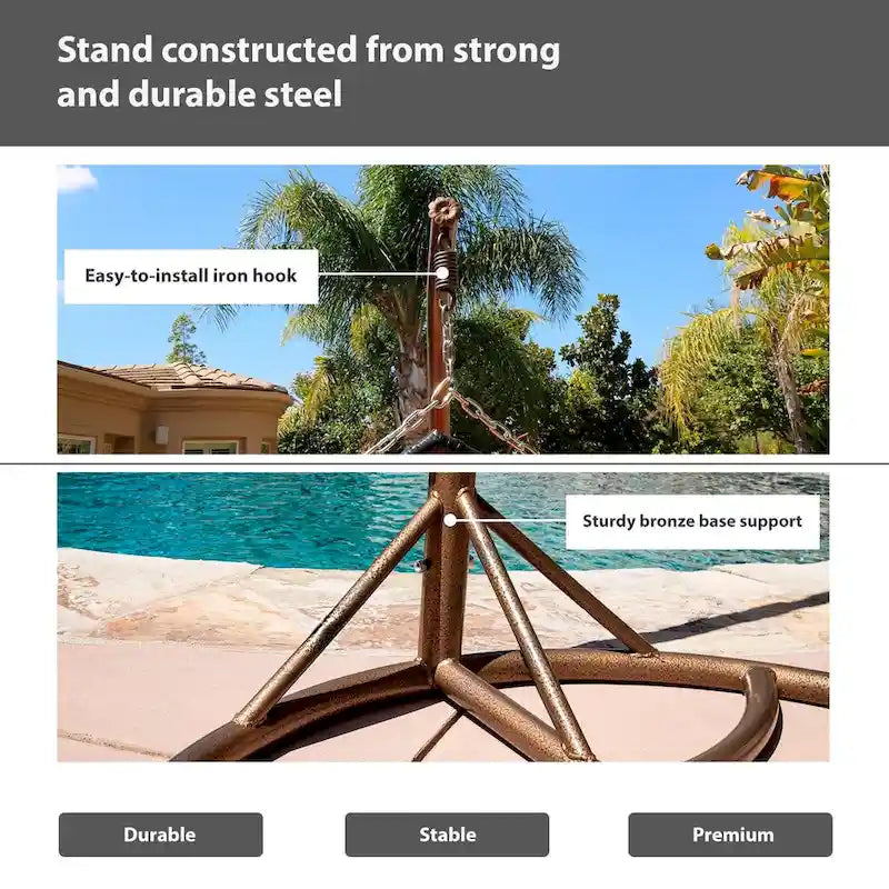 Modern Outdoor 2 Person Wicker Double Hanging Egg Swing Chair