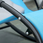 Outsunny Orbital Zero Gravity Patio Rocking Lounge Chair with Pillow