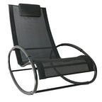 Outsunny Orbital Zero Gravity Patio Rocking Lounge Chair with Pillow