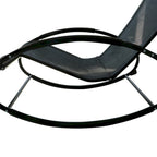 Outsunny Orbital Zero Gravity Patio Rocking Lounge Chair with Pillow