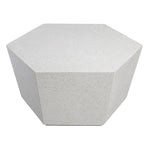 UPHA 28-Inch Outdoor Patio Magnesium Oxide Hexagon Furniture Coffee Table