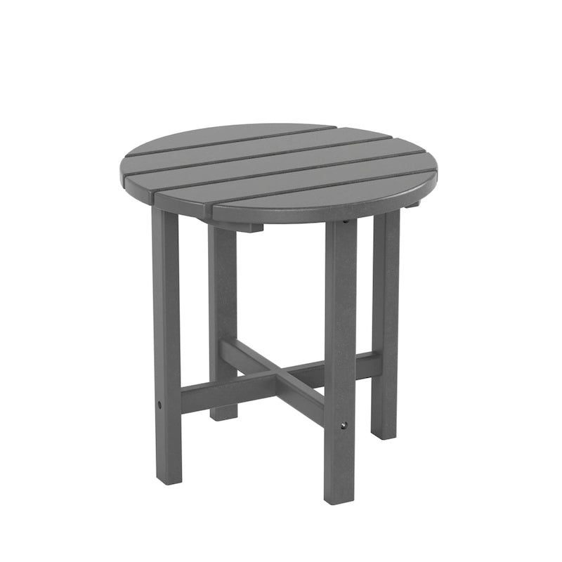 Polytrends Laguna Hdpe All Weather Outdoor Patio Rocking Chair With Side Table (2-Piece Set)