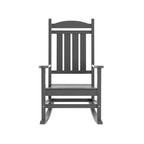 Polytrends Laguna Hdpe All Weather Outdoor Patio Rocking Chair With Side Table (2-Piece Set)