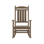 Polytrends Laguna Hdpe All Weather Outdoor Patio Rocking Chair With Side Table (2-Piece Set)