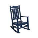 Polytrends Laguna Hdpe All Weather Outdoor Patio Rocking Chair With Side Table (2-Piece Set)