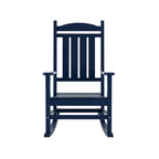 Polytrends Laguna Hdpe All Weather Outdoor Patio Rocking Chair With Side Table (2-Piece Set)