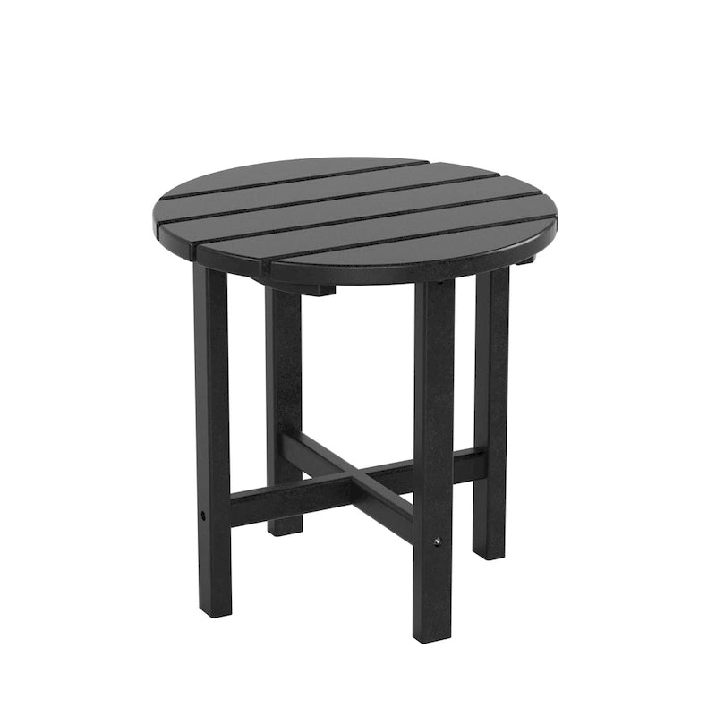 Polytrends Laguna Hdpe All Weather Outdoor Patio Rocking Chair With Side Table (2-Piece Set)