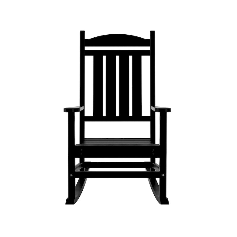 Polytrends Laguna Hdpe All Weather Outdoor Patio Rocking Chair With Side Table (2-Piece Set)