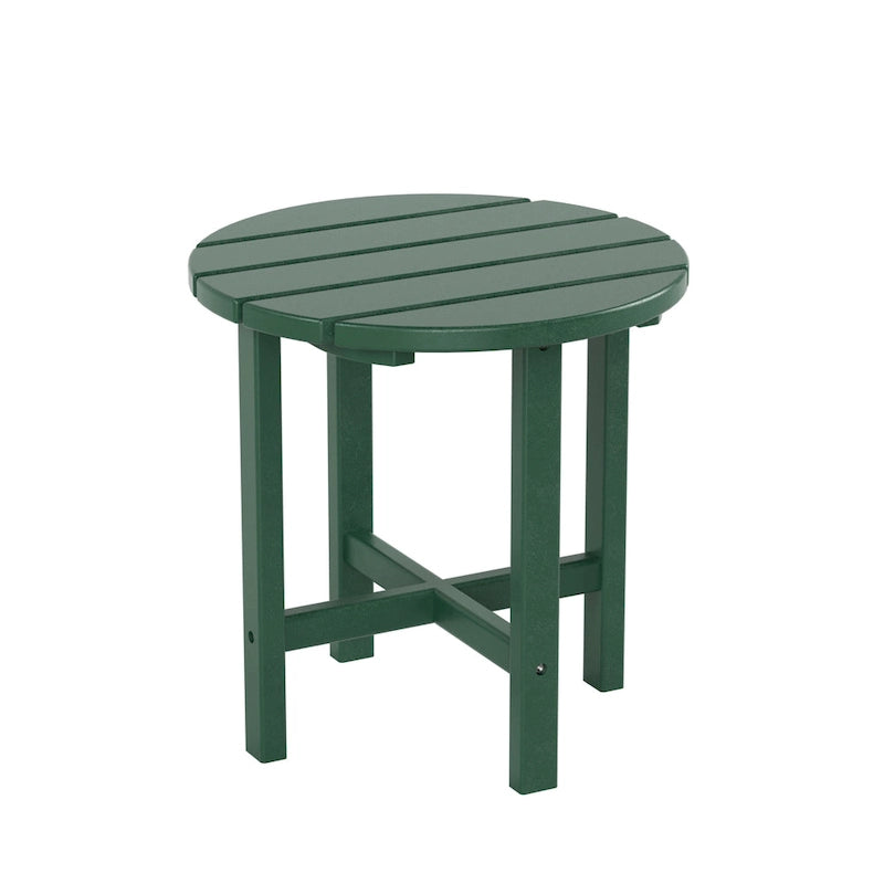 Polytrends Laguna Hdpe All Weather Outdoor Patio Rocking Chair With Side Table (2-Piece Set)
